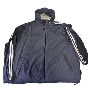 Y2K Abercrombie & Fitch Jacket Mens XL Hooded‎ Windbreaker Preppy 90s Streetwear